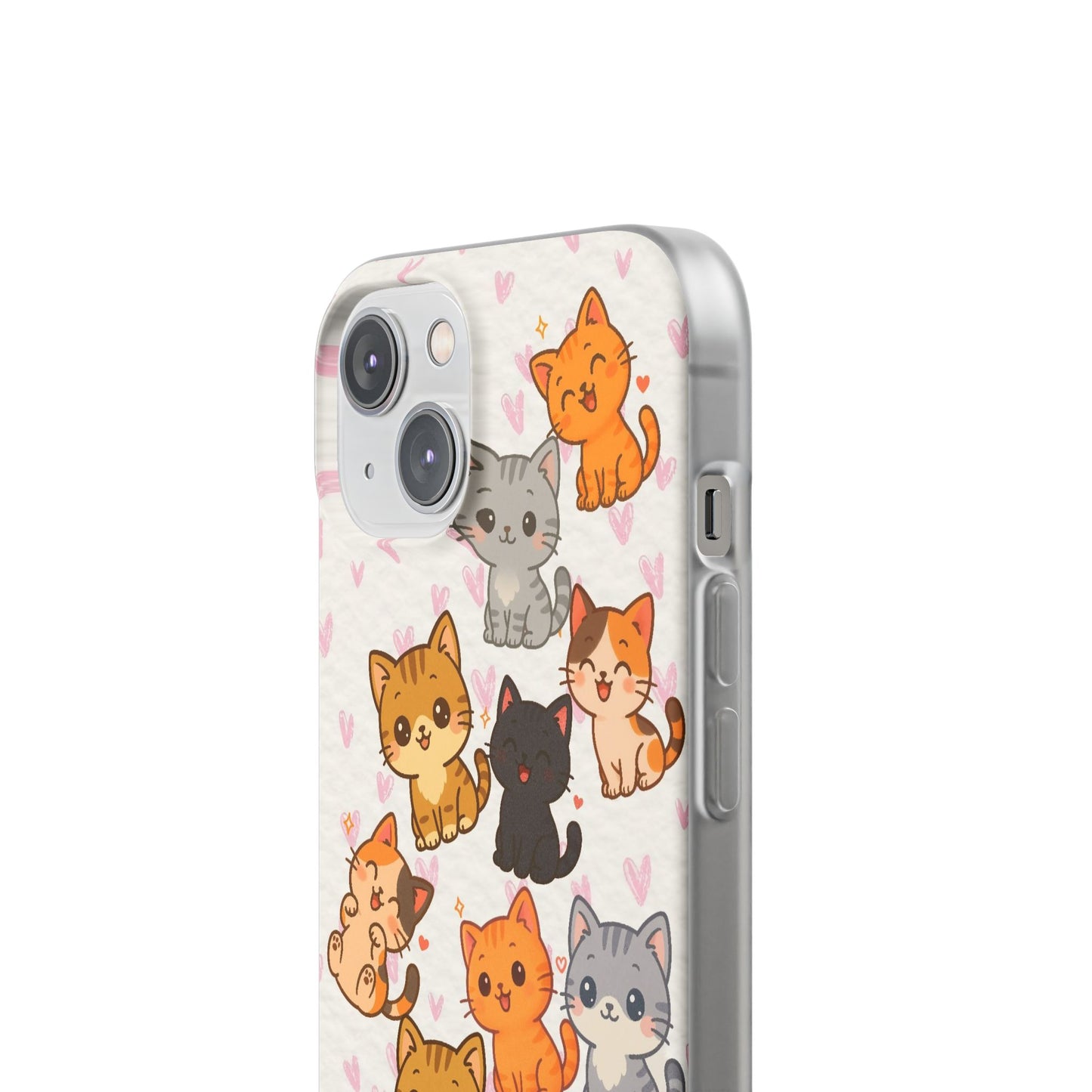 Adorable Kawaii Cat Phone Case for iPhone – Slim Soft TPU Cover | Perfect Gift for Cat Lovers
